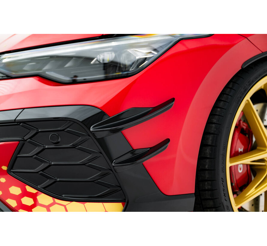 Maxton Design Front Bumper Wings (Canards) Volkswagen Golf GTI Clubsport Mk8 Facelift