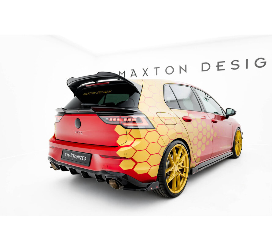 Maxton Design Lower Spoiler Cap 3D Volkswagen Golf GTI / GTI Clubsport / R / R-Line / GTE / GTD Mk8 / Mk8 Facelift
