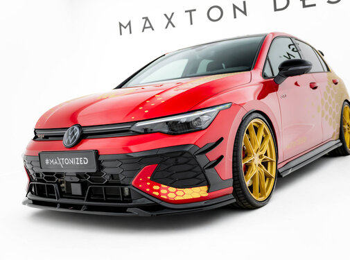 Maxton Design Maxton Design Front Splitter V.1 Volkswagen Golf GTI Clubsport Mk8 Facelift