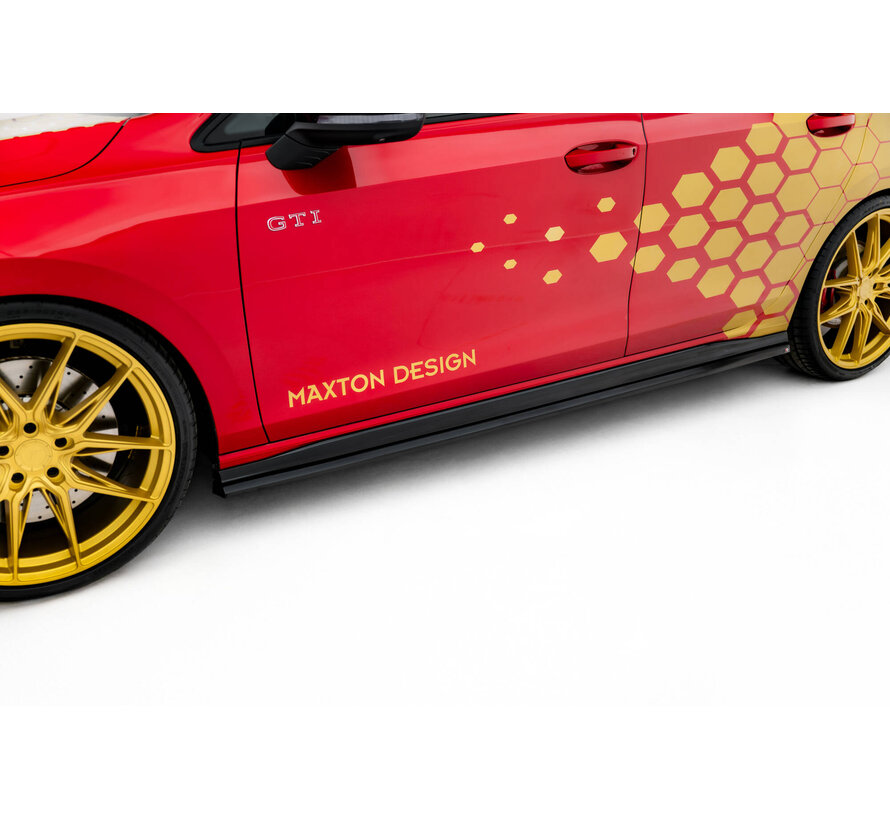 Maxton Design Side Skirts Diffusers V.2 Volkswagen Golf GTI Clubsport Mk8 Facelift