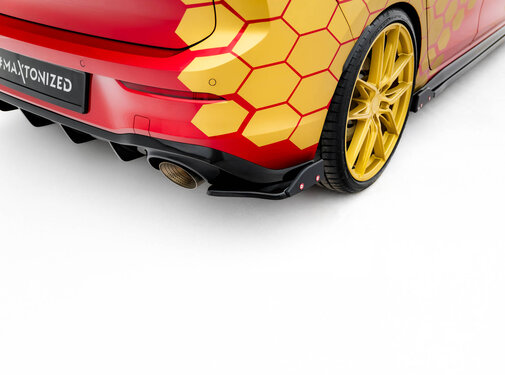 Maxton Design Maxton Design Rear Side Splitters V.1 + Flaps Volkswagen Golf GTI Clubsport Mk8 Facelift