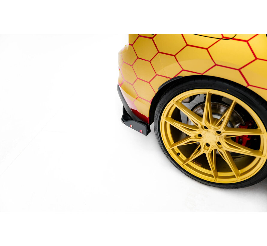 Maxton Design Rear Side Splitters V.1 + Flaps Volkswagen Golf GTI Clubsport Mk8 Facelift