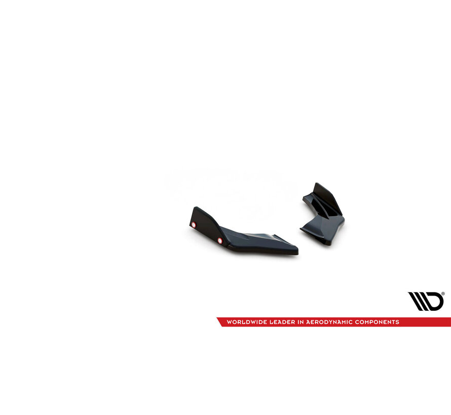 Maxton Design Rear Side Splitters V.1 + Flaps Volkswagen Golf GTI Clubsport Mk8 Facelift