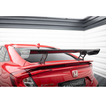 Maxton Design Maxton Design Carbon Spoiler With Internal Brackets Uprights Honda Civic SI Mk10
