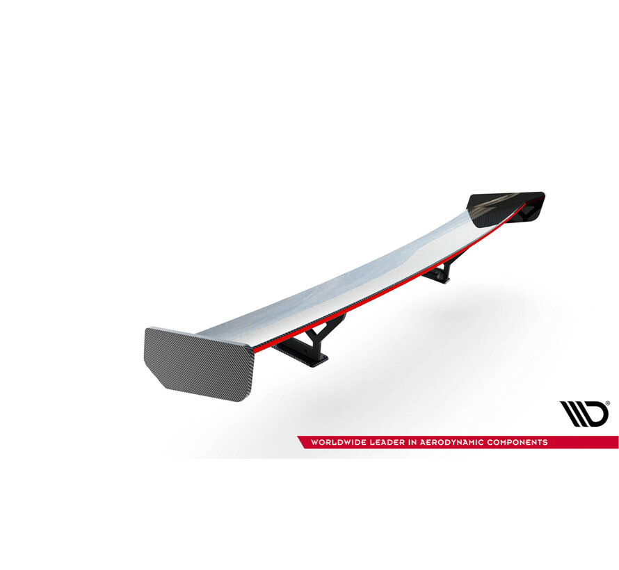 Maxton Design Carbon Spoiler With Internal Brackets Uprights + LED Honda Civic SI Mk10