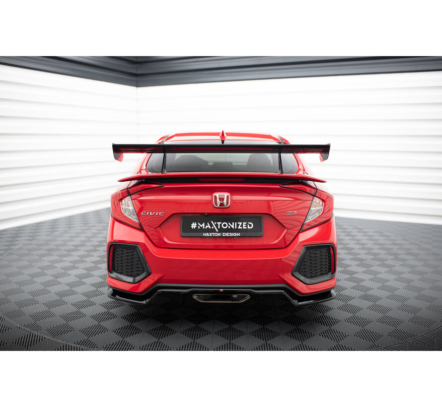 Maxton Design Carbon Spoiler With Upper Swan Mounting Honda Civic SI Mk10
