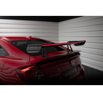Maxton Design Maxton Design Carbon Spoiler With Upper Swan Mounting + LED Honda Civic SI Mk10