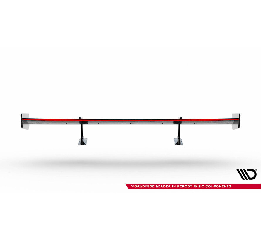 Maxton Design Carbon Spoiler With Upper Swan Mounting + LED Honda Civic SI Mk10