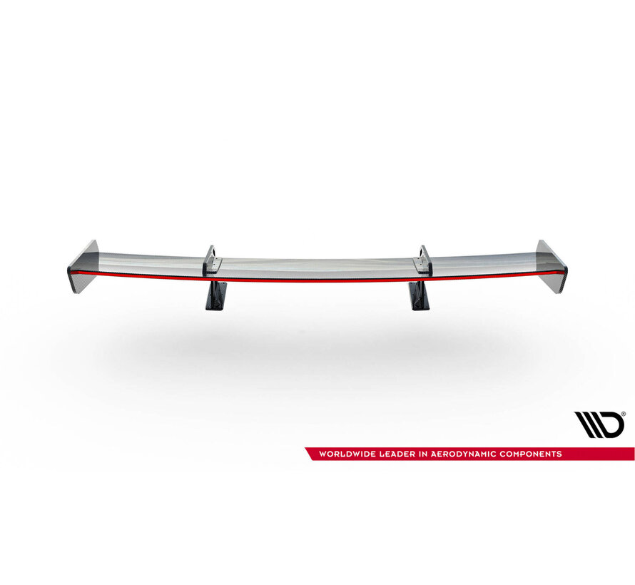 Maxton Design Carbon Spoiler With Upper Swan Mounting + LED Honda Civic SI Mk10