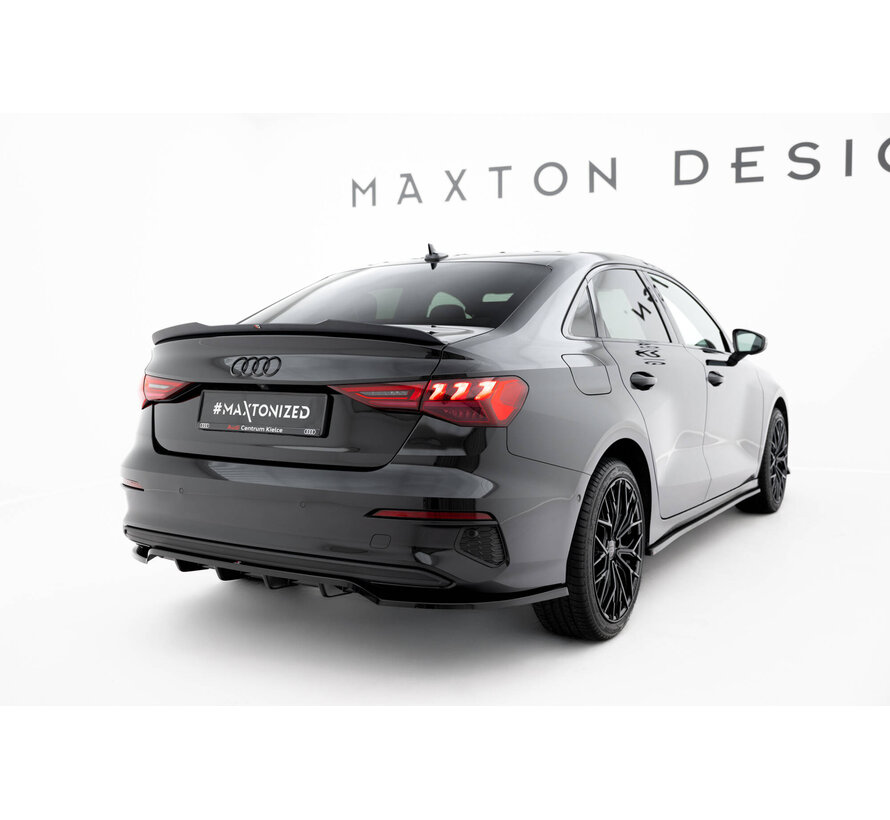 Maxton Design Rear Splitter (with vertical bars) Audi A3 Sedan 8Y