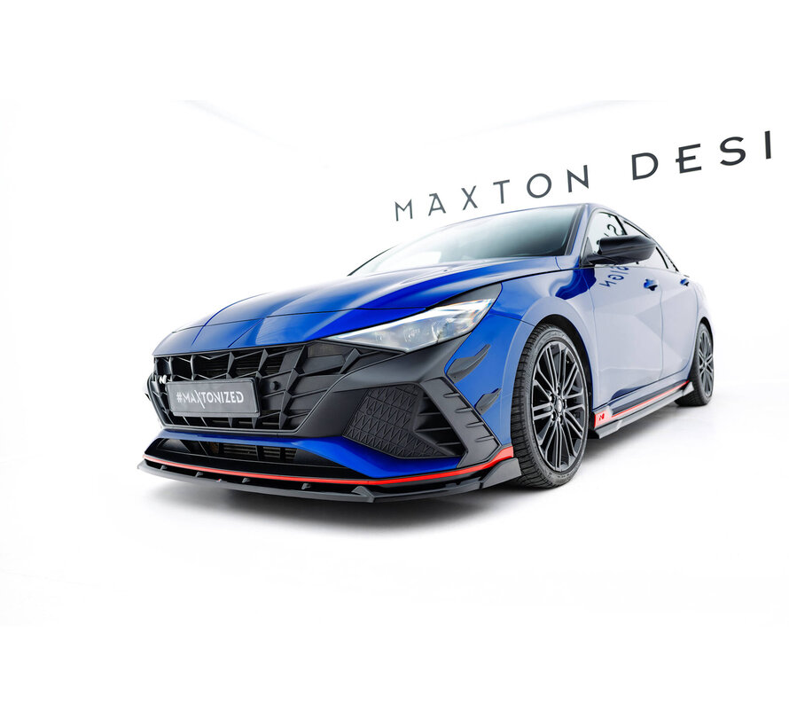 Maxton Design Front Bumper Wings (Canards) Hyundai Elantra N Mk7