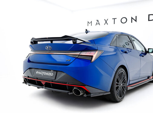 Maxton Design Maxton Design Central Rear Splitter (with vertical bars) Hyundai Elantra N Mk7