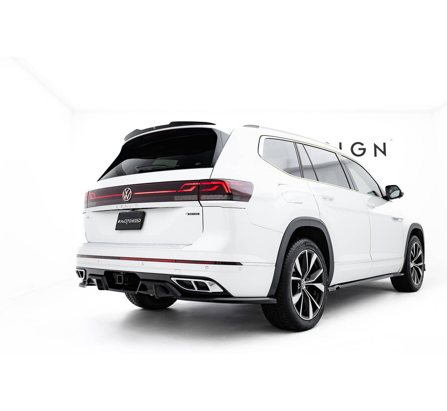 Maxton Design Rear Splitter (with vertical bars) Volkswagen Atlas R-Line Mk1 Facelift 2