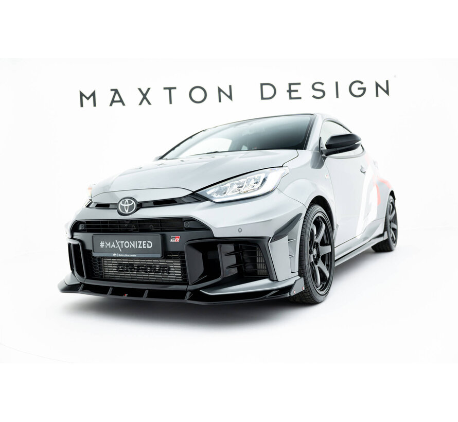 Maxton Design Front Splitter + Flaps Toyota GR Yaris Mk4 Facelift