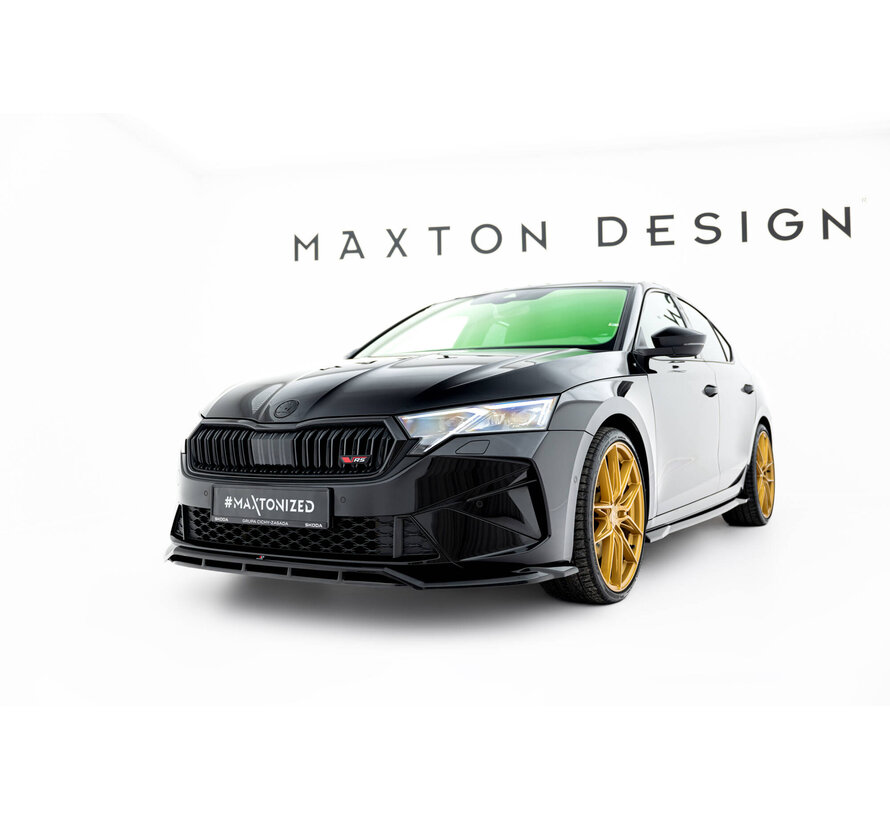 Maxton Design Front Splitter V.1 Skoda Octavia RS Liftback / Combi Mk4 Facelift