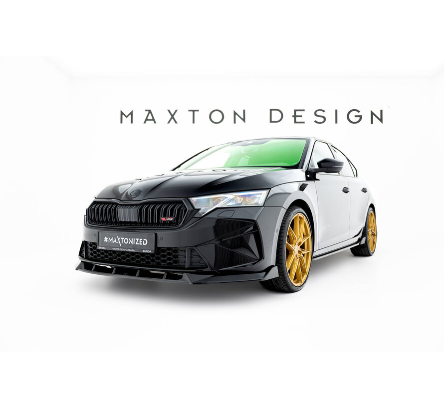 Maxton Design Front Splitter V.2 Skoda Octavia RS Liftback / Combi Mk4 Facelift