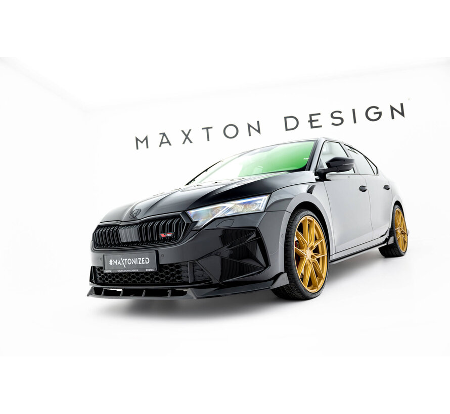 Maxton Design Front Splitter V.2 Skoda Octavia RS Liftback / Combi Mk4 Facelift