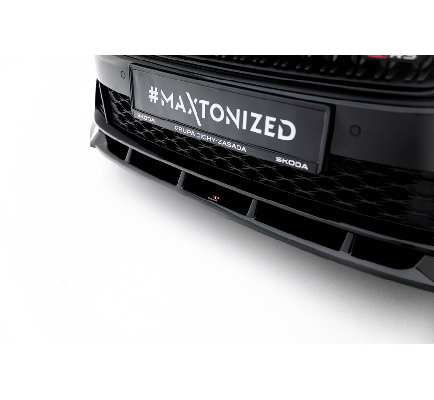 Maxton Design Front Splitter V.2 Skoda Octavia RS Liftback / Combi Mk4 Facelift