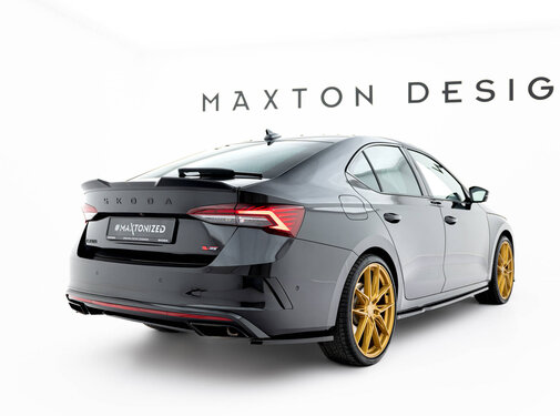 Maxton Design Maxton Design Rear Side Splitters V.1 Skoda Octavia RS Liftback / Combi Mk4 Facelift