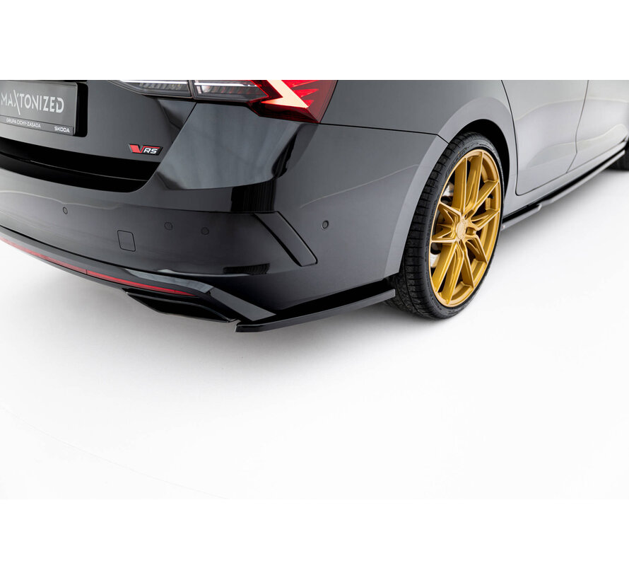 Maxton Design Rear Side Splitters V.1 Skoda Octavia RS Liftback / Combi Mk4 Facelift