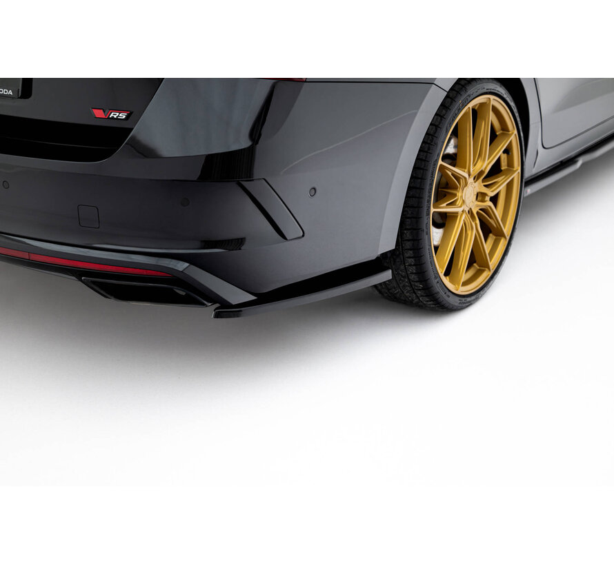 Maxton Design Rear Side Splitters V.1 Skoda Octavia RS Liftback / Combi Mk4 Facelift