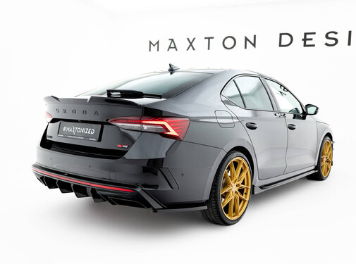 Maxton Design Maxton Design Rear Side Splitters V.3 Skoda Octavia RS Liftback / Combi Mk4 Facelift