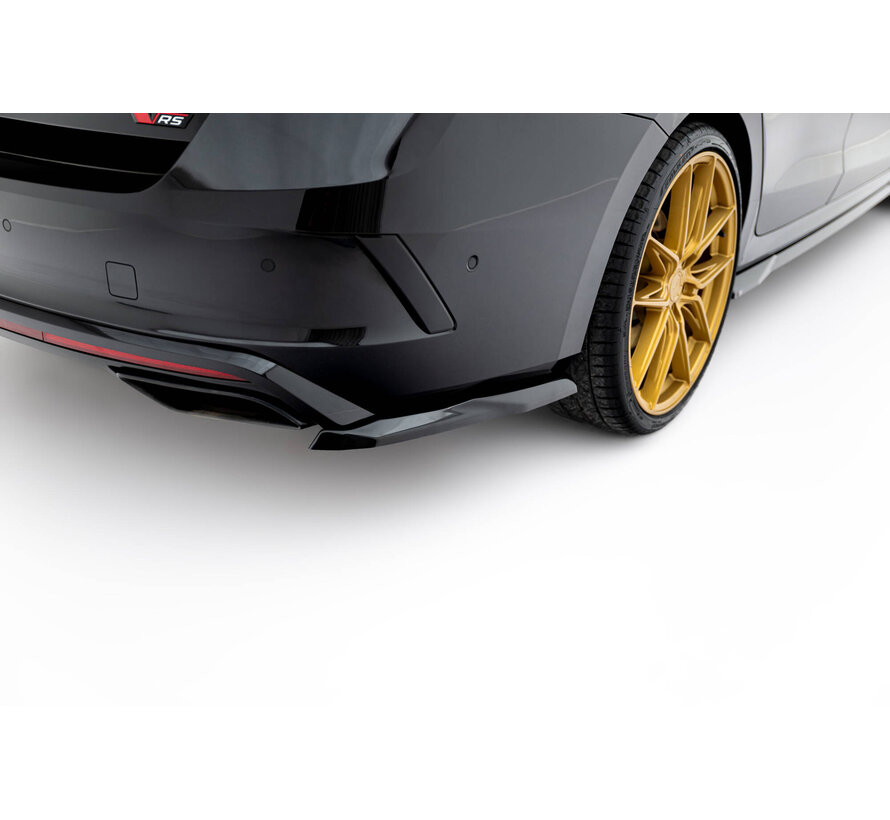 Maxton Design Rear Side Splitters V.5 Skoda Octavia RS Liftback / Combi Mk4 / Mk4 Facelift