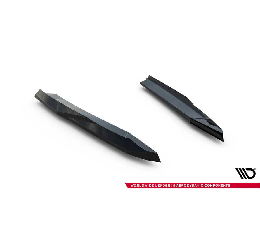 Maxton Design Rear Side Splitters V.5 Skoda Octavia RS Liftback / Combi Mk4 / Mk4 Facelift