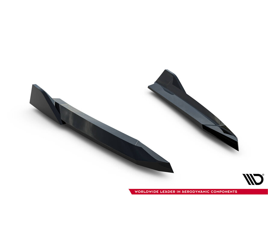 Maxton Design Rear Side Splitters V.6 Skoda Octavia RS Liftback / Combi Mk4 / Mk4 Facelift