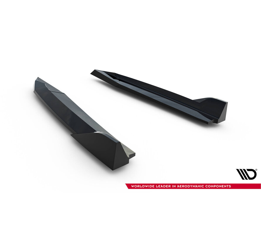 Maxton Design Rear Side Splitters V.6 Skoda Octavia RS Liftback / Combi Mk4 / Mk4 Facelift