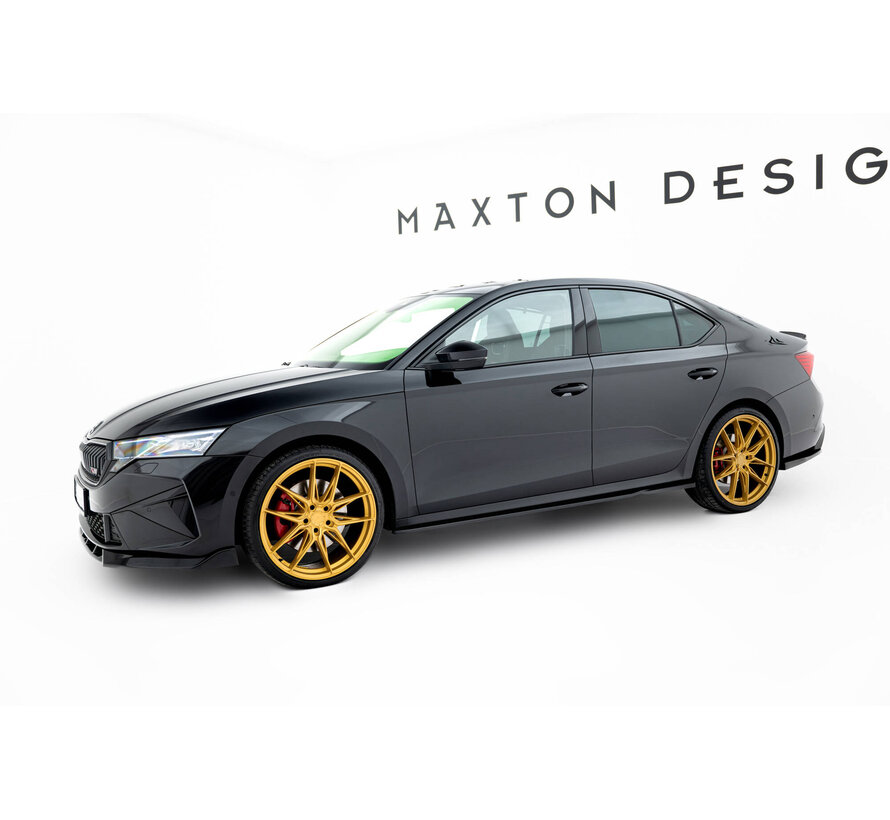 Maxton Design Side Skirts Diffusers V.1 Skoda Octavia RS Liftback / Combi Mk4 Facelift