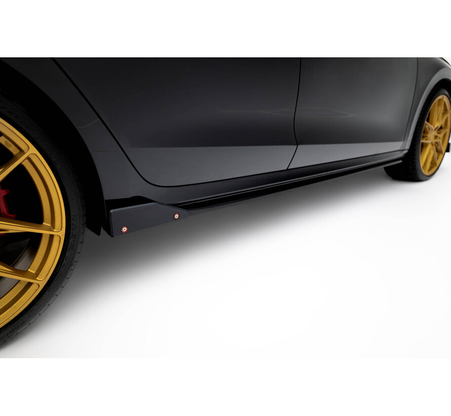 Maxton Design Side Skirts Diffusers V.2 + Flaps Skoda Octavia RS Liftback / Combi Mk4 Facelift