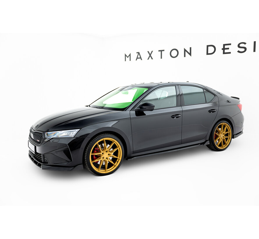 Maxton Design Side Skirts Diffusers V.4 Skoda Octavia RS Liftback / Combi Mk4 Facelift