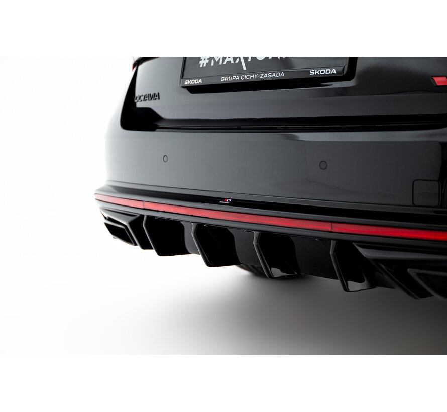 Maxton Design Set of Splitters Skoda Octavia RS Liftback Mk4 Facelift
