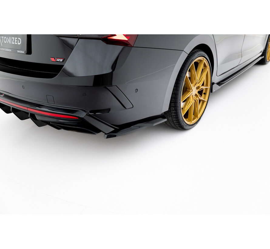 Maxton Design Set of Splitters Skoda Octavia RS Liftback Mk4 Facelift