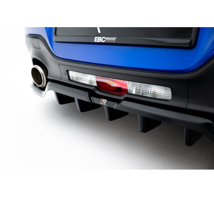 Maxton Design Rear Splitter (with vertical bars) V.1 + Flaps Subaru BRZ Mk2