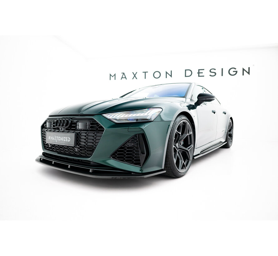 Maxton Design Prepreg Carbon Fiber Front Splitter Audi RS7 C8