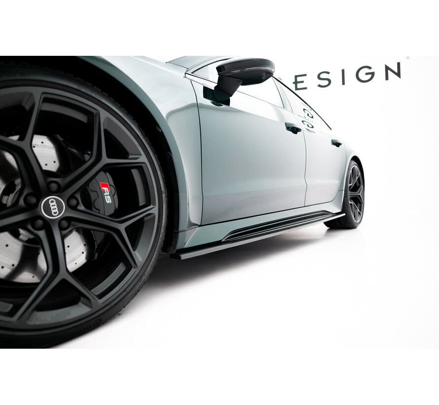 Maxton Design Prepreg Carbon Fiber Side Skirts Audi RS7 C8