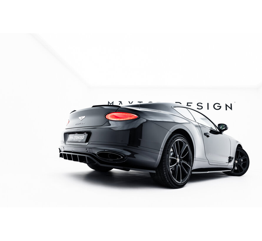 Maxton Design Rear Splitter (with vertical bars) Bentley Continental GT Coupe Mk3