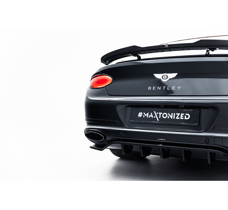 Maxton Design Rear Splitter (with vertical bars) Bentley Continental GT Coupe Mk3