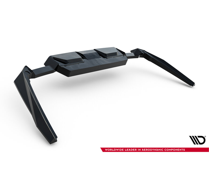 Maxton Design Rear Splitter (with vertical bars) BMW M5 Sedan / Touring G90