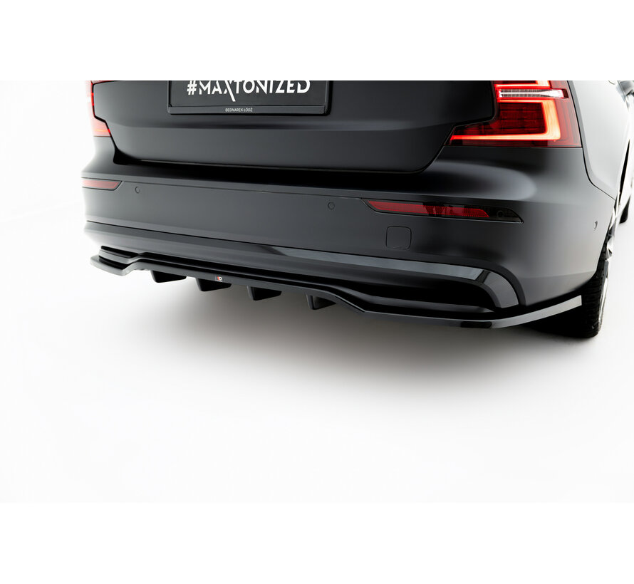 Maxton Design Rear Splitter (with vertical bars) Volvo S60/V60 R-Design Mk3