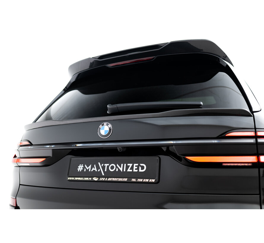 Maxton Design Prepreg Carbon Fiber Tailgate Spoiler (Lower) BMW X7 M-Pack G07 Facelift