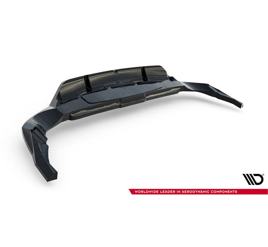 Maxton Design Rear Splitter (with vertical bars) Audi RSQ8 Mk1 Facelift