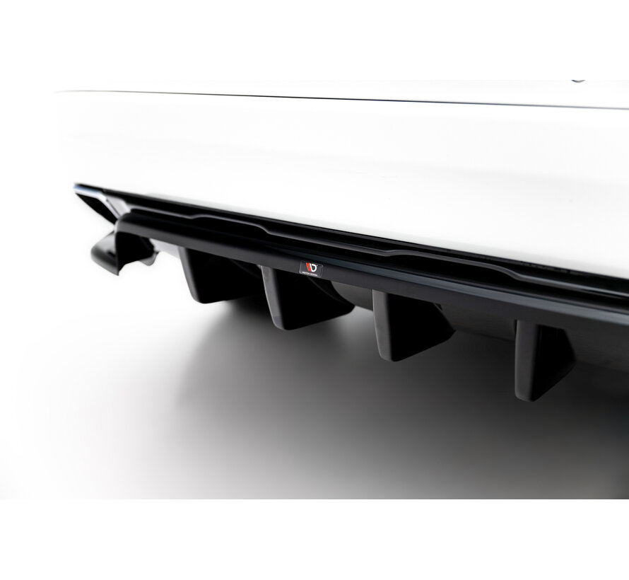 Maxton Design Rear Splitter (with vertical bars) Volvo XC60 Mk1 Facelift