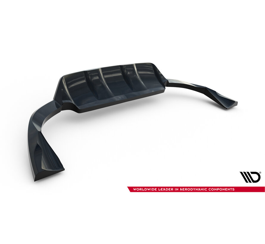 Maxton Design Rear Splitter (with vertical bars) Volvo XC60 Mk1 Facelift