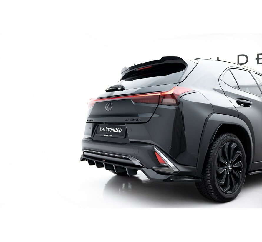 Maxton Design Rear Splitter (with vertical bars) Lexus UX F-Sport Mk1