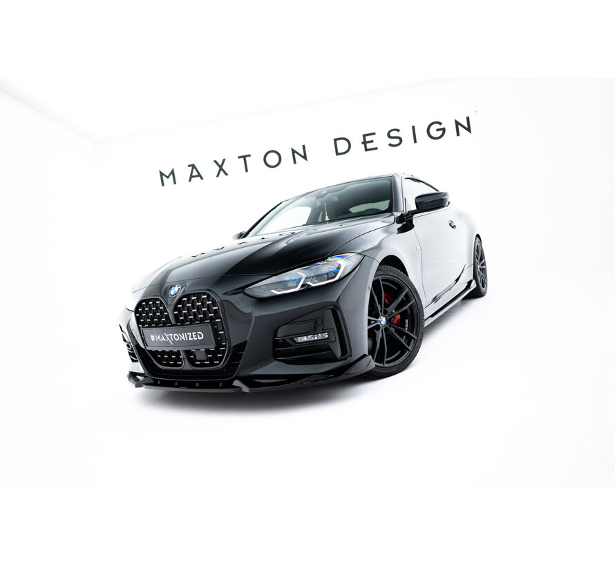 Maxton Design Set of Splitters BMW 4 M-Pack Coupe G22 / G22 Facelift