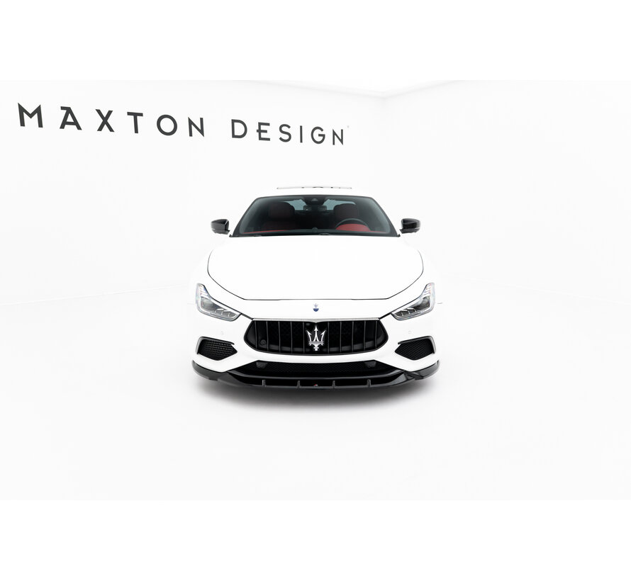 Maxton Design Front Splitter Maserati Ghibli Modena Mk3 Facelift