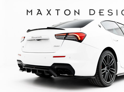 Maxton Design Maxton Design Rear Splitter (with vertical bars) Maserati Ghibli Modena Mk3 Facelift
